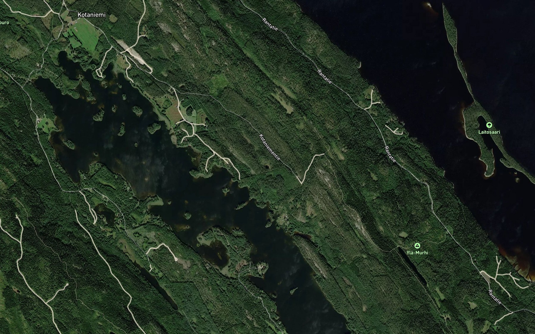 Satellite map of the Mustikkalampi