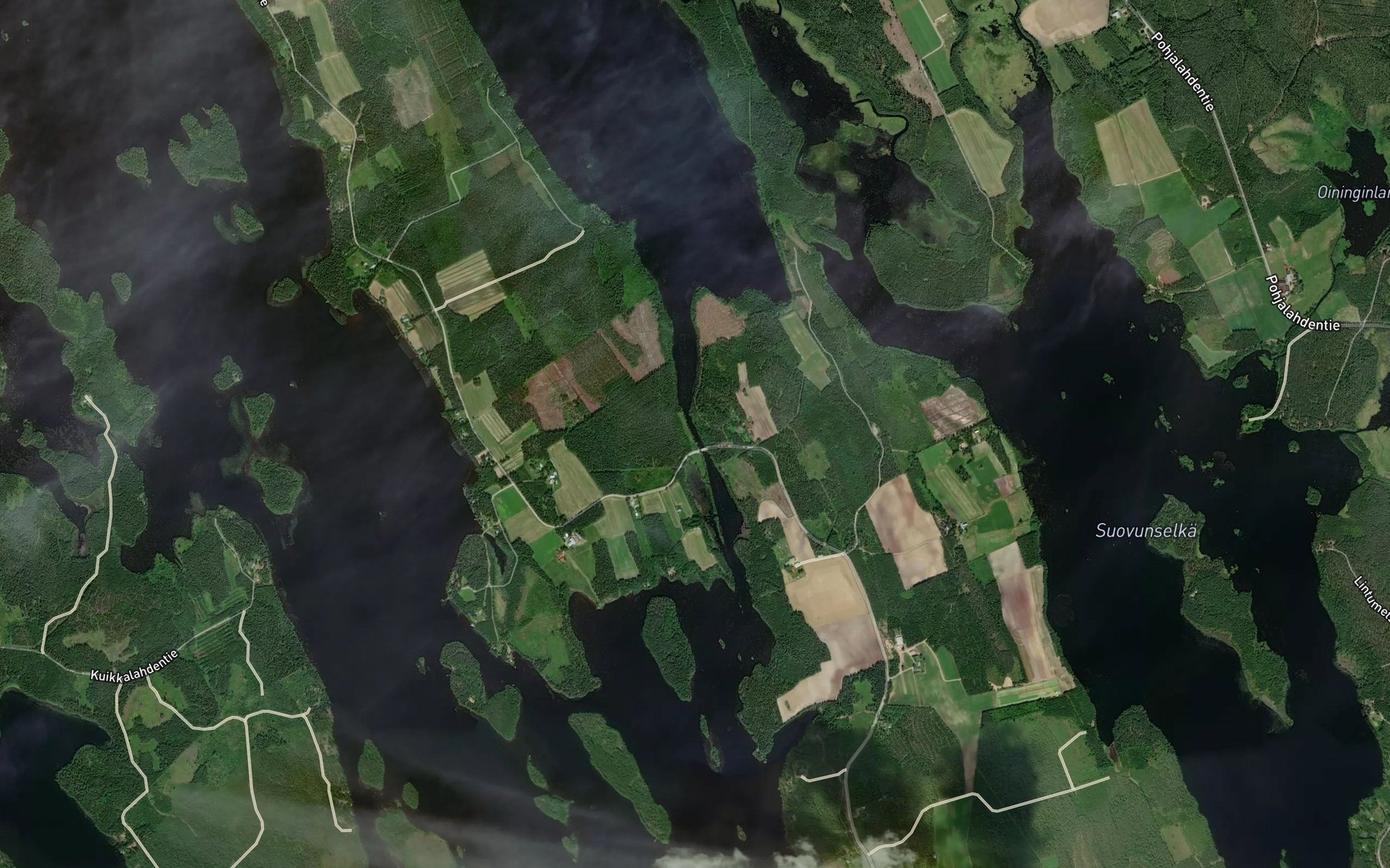 Satellite map of the Raatesalmi