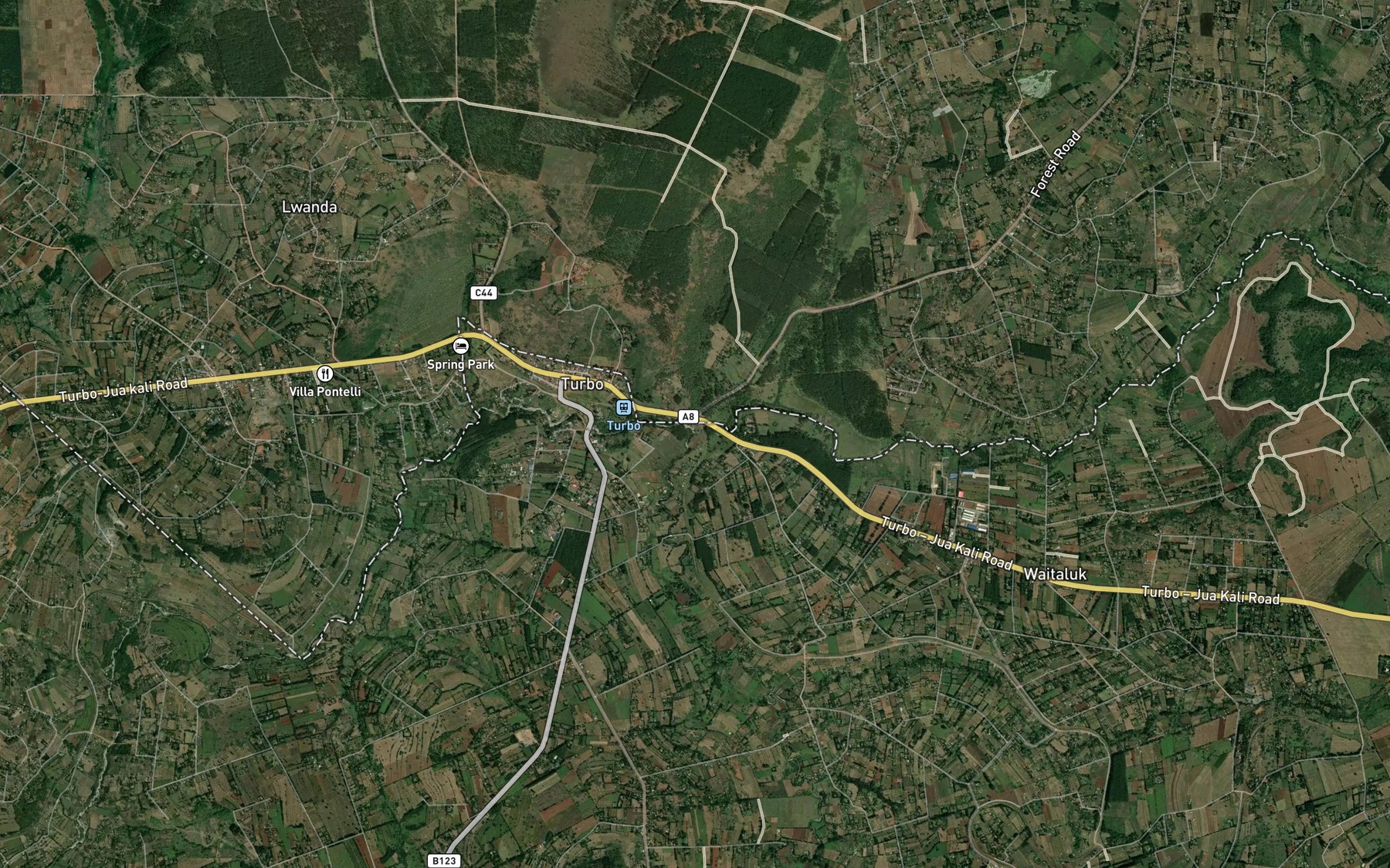 Satellite map of the Sergoit