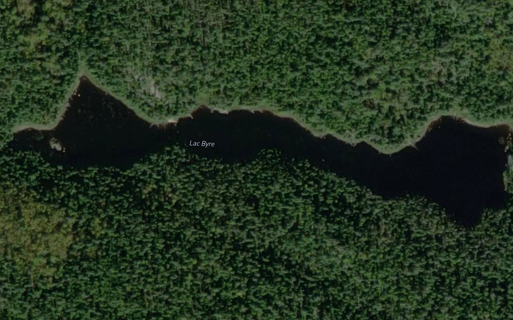 Satellite map of the Lac Byre