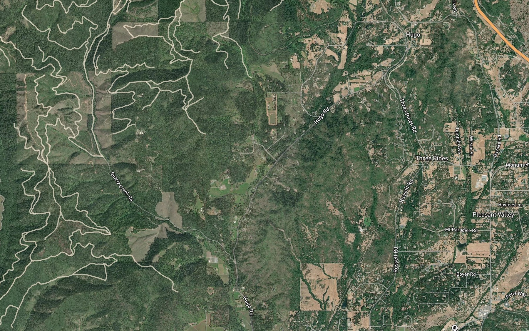 Satellite map of the Tunnel Creek