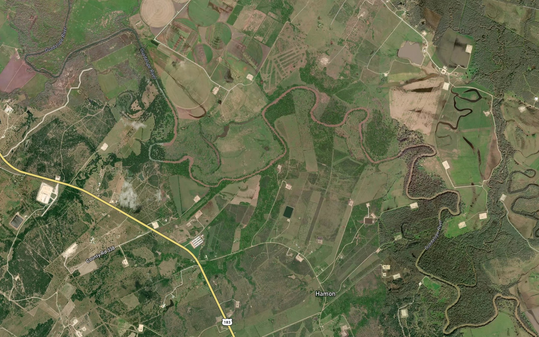 Satellite map of the Black Creek