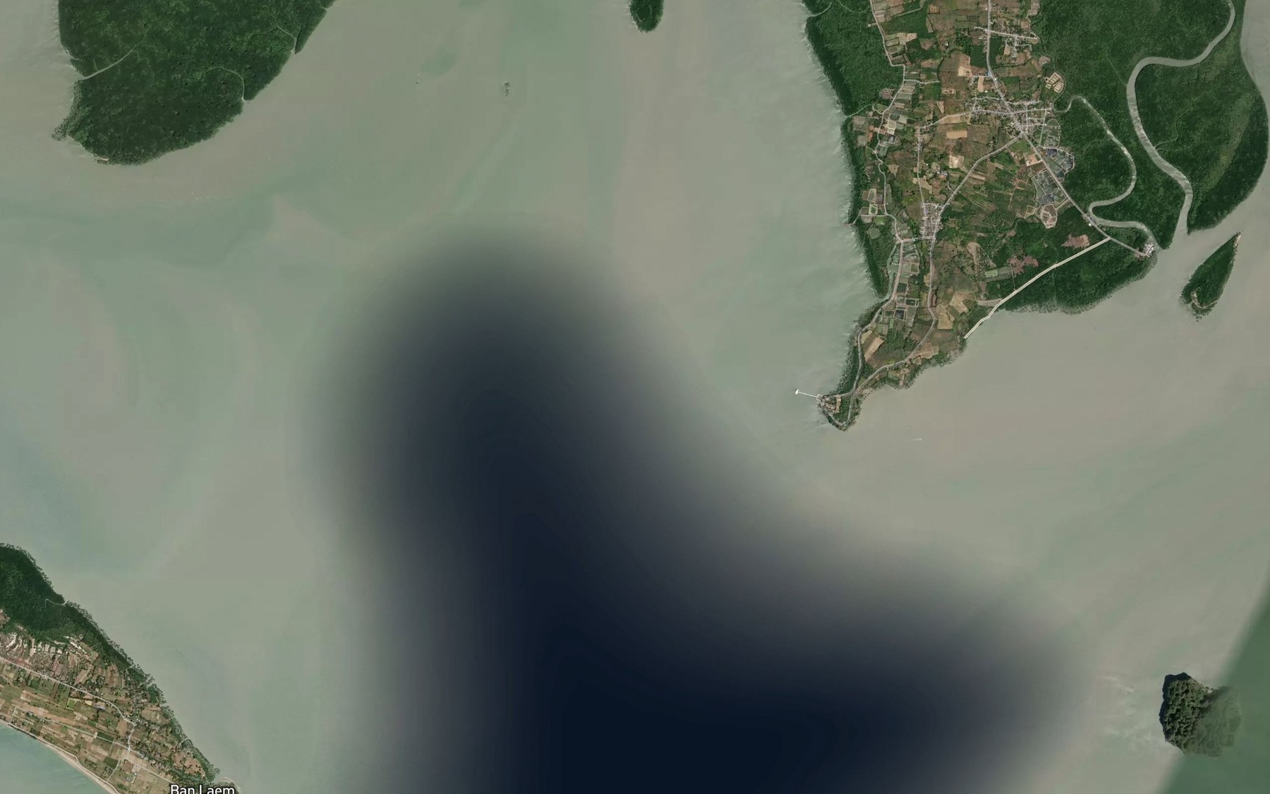 Satellite map of the Pak Nam Lepung