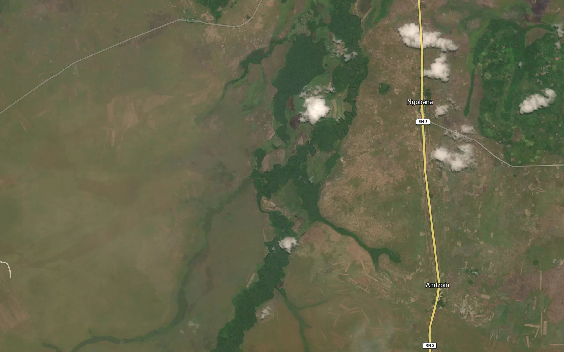 Satellite map of the Ngiakele