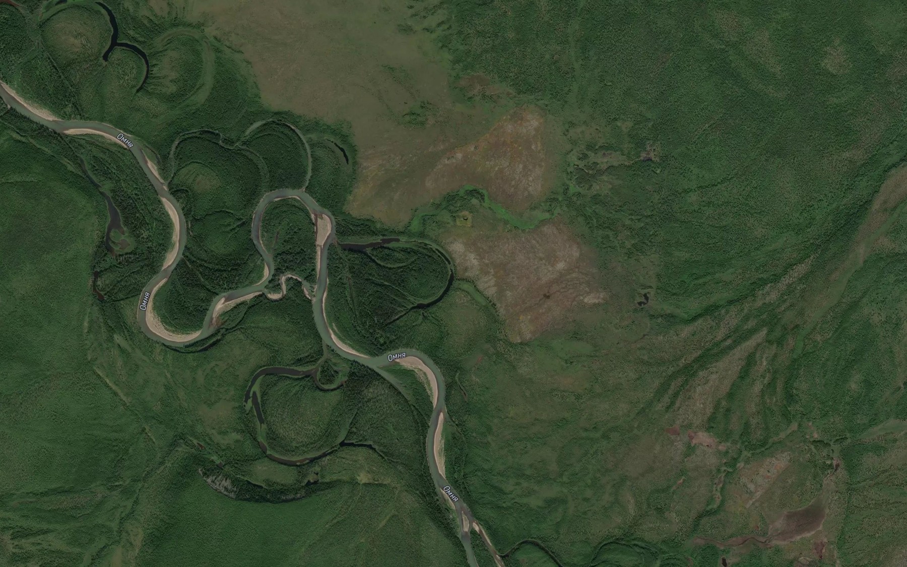 Satellite map of the Bezymyannaya
