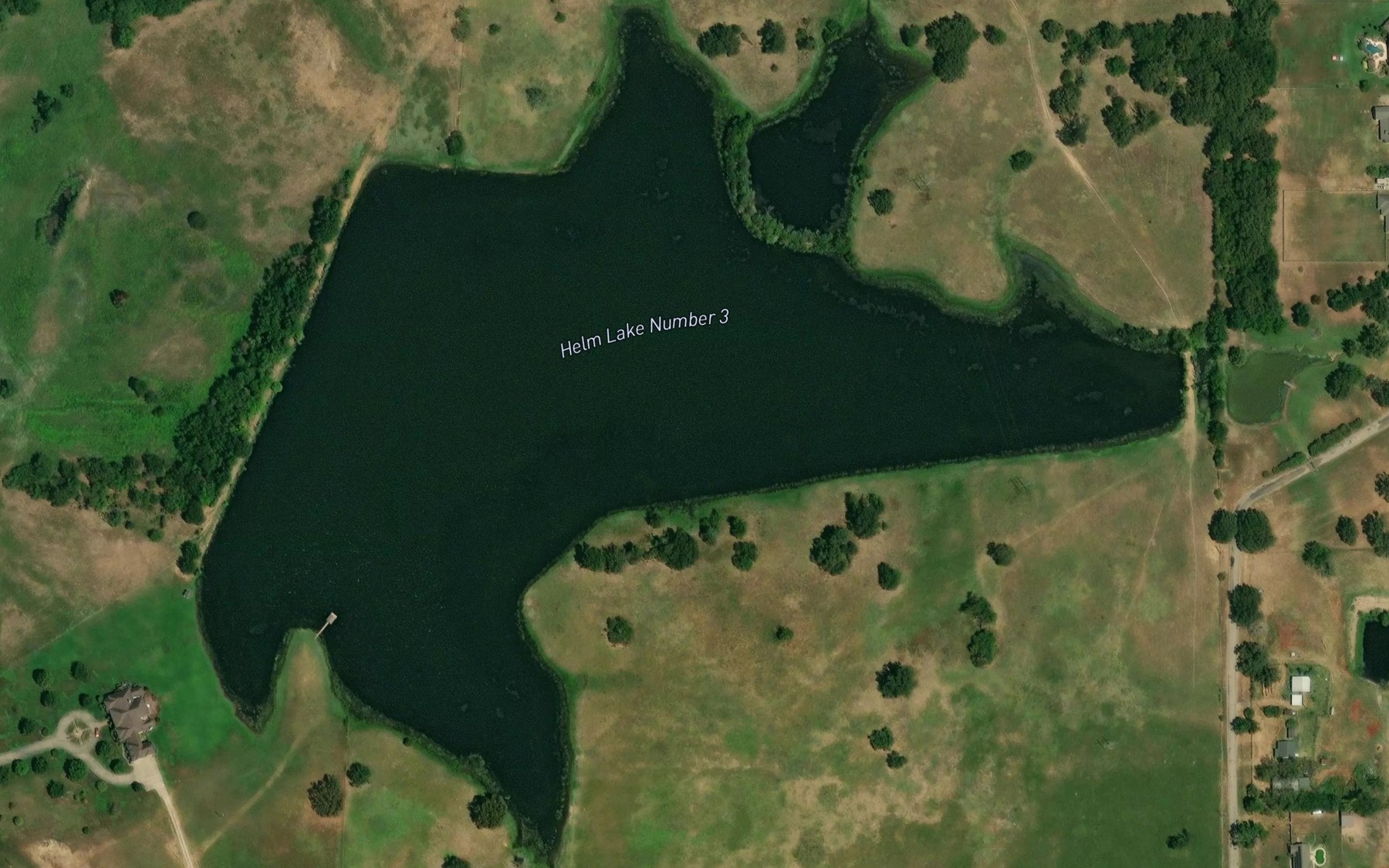 Satellite map of the Helm Lake Number 1