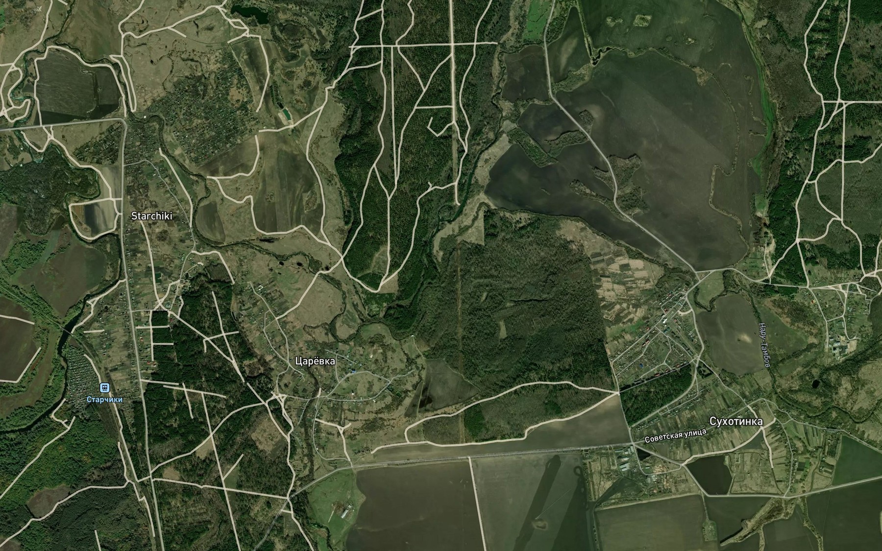 Satellite map of the Naru-Tambov