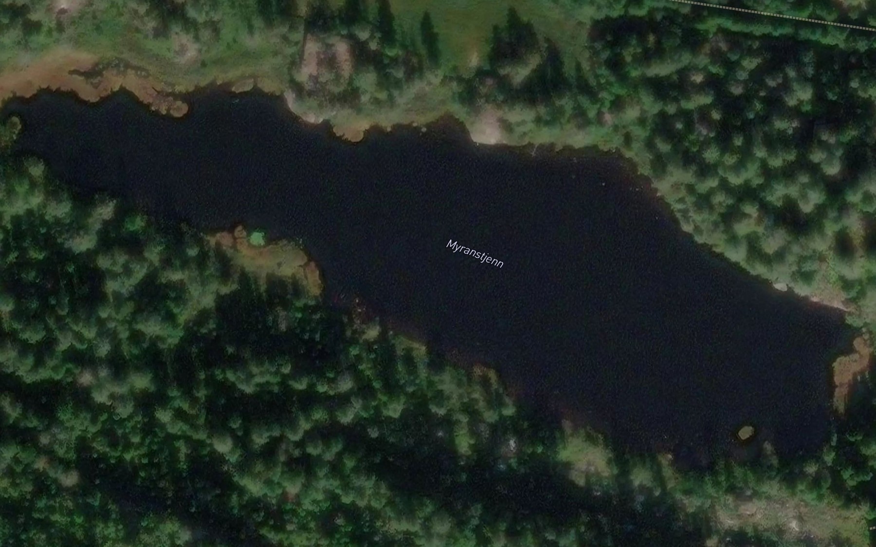 Satellite map of the Myranstjenn