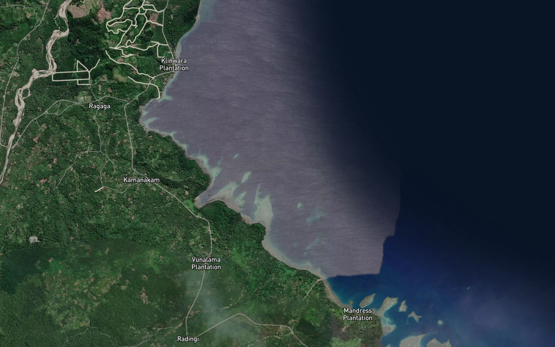 Satellite map of the Vunalama Number 2 Passage