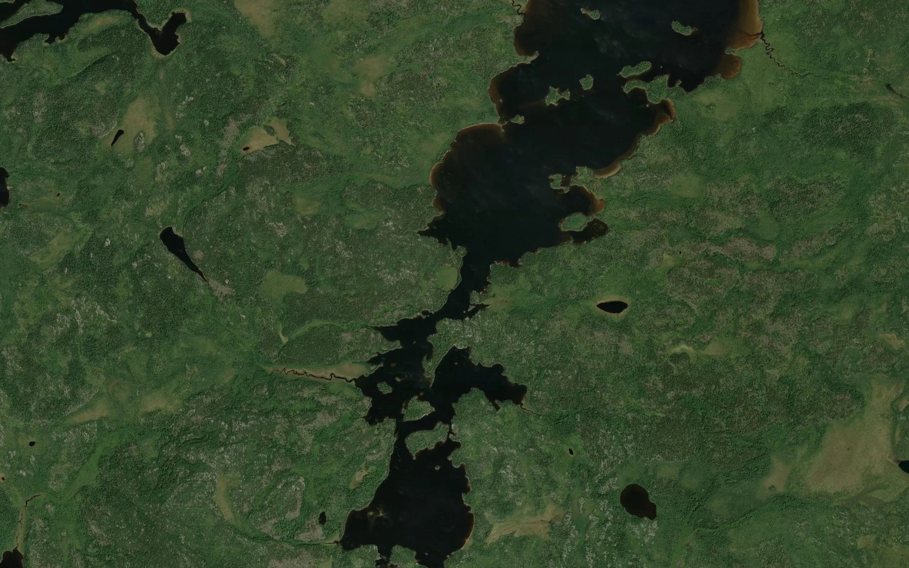 Satellite map of the Outlet Bay