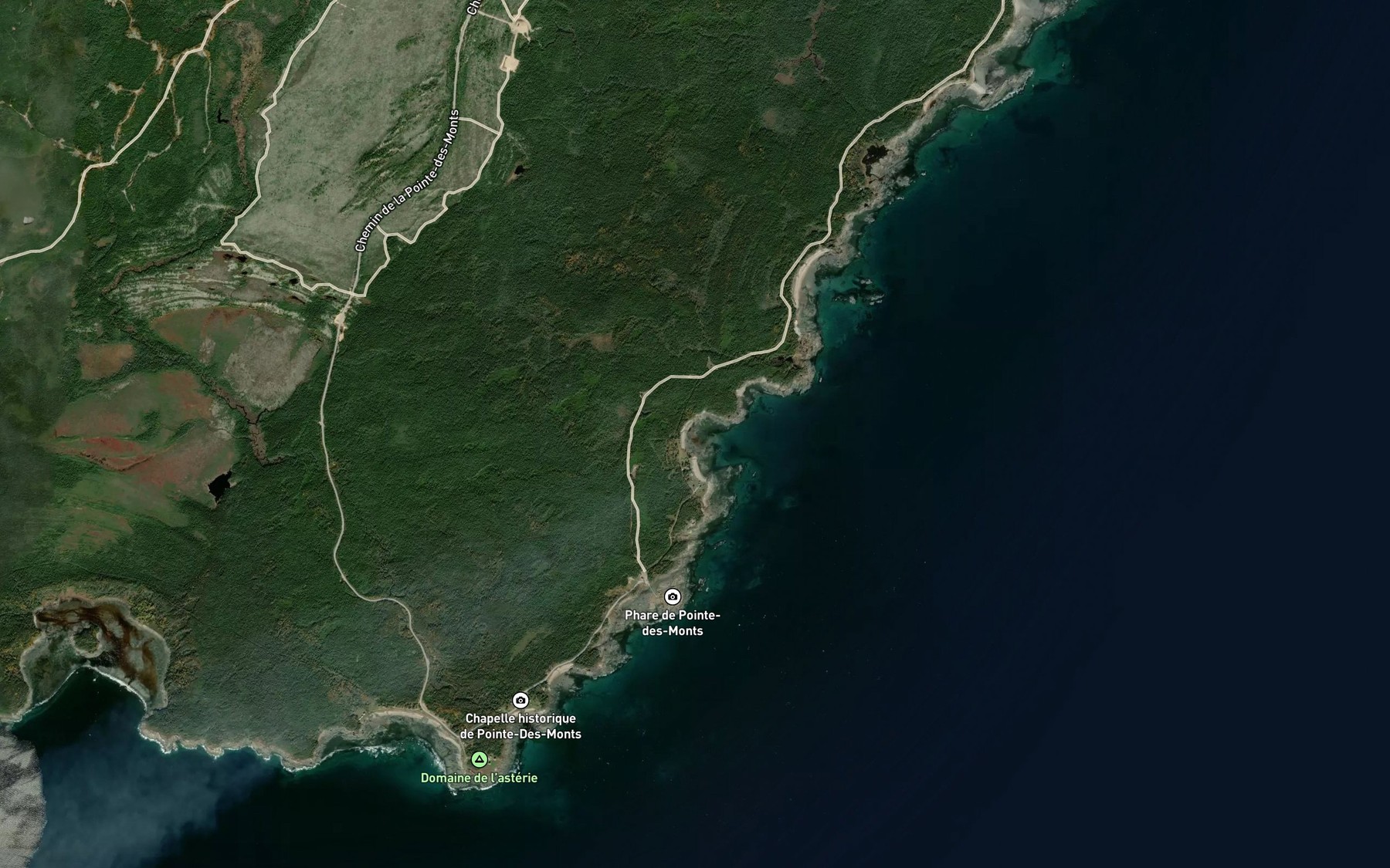 Satellite map of the Ruisseau de la Plaine