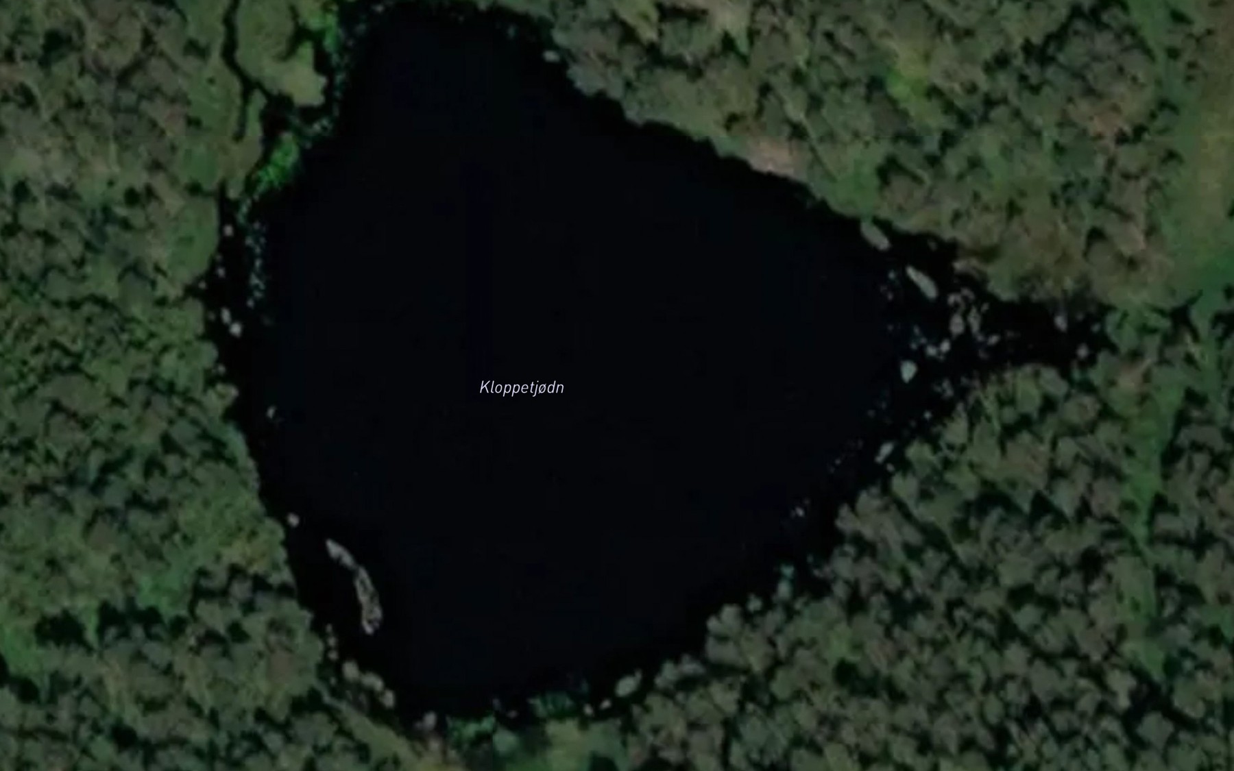 Satellite map of the Kloppetjodn