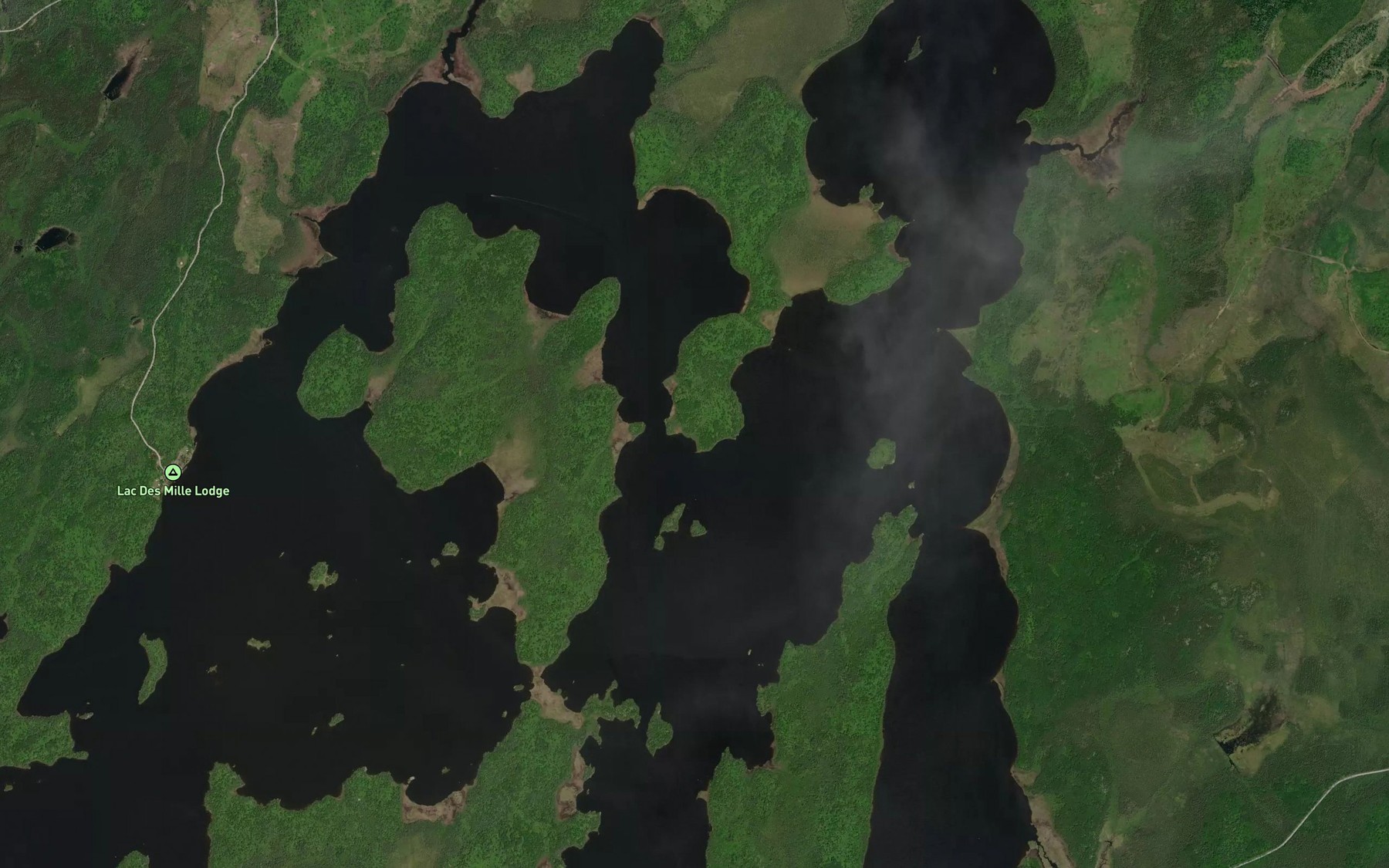 Satellite map of the Owl Narrows