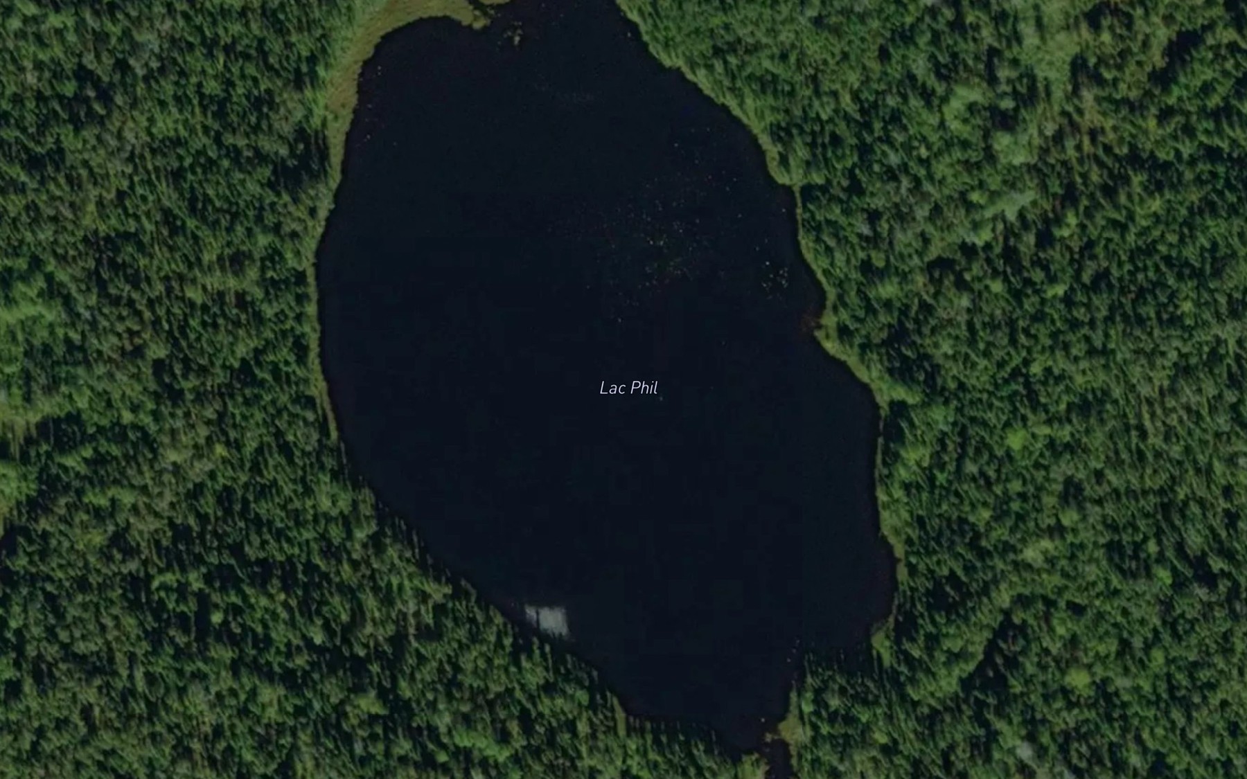 Satellite map of the Lac Phil