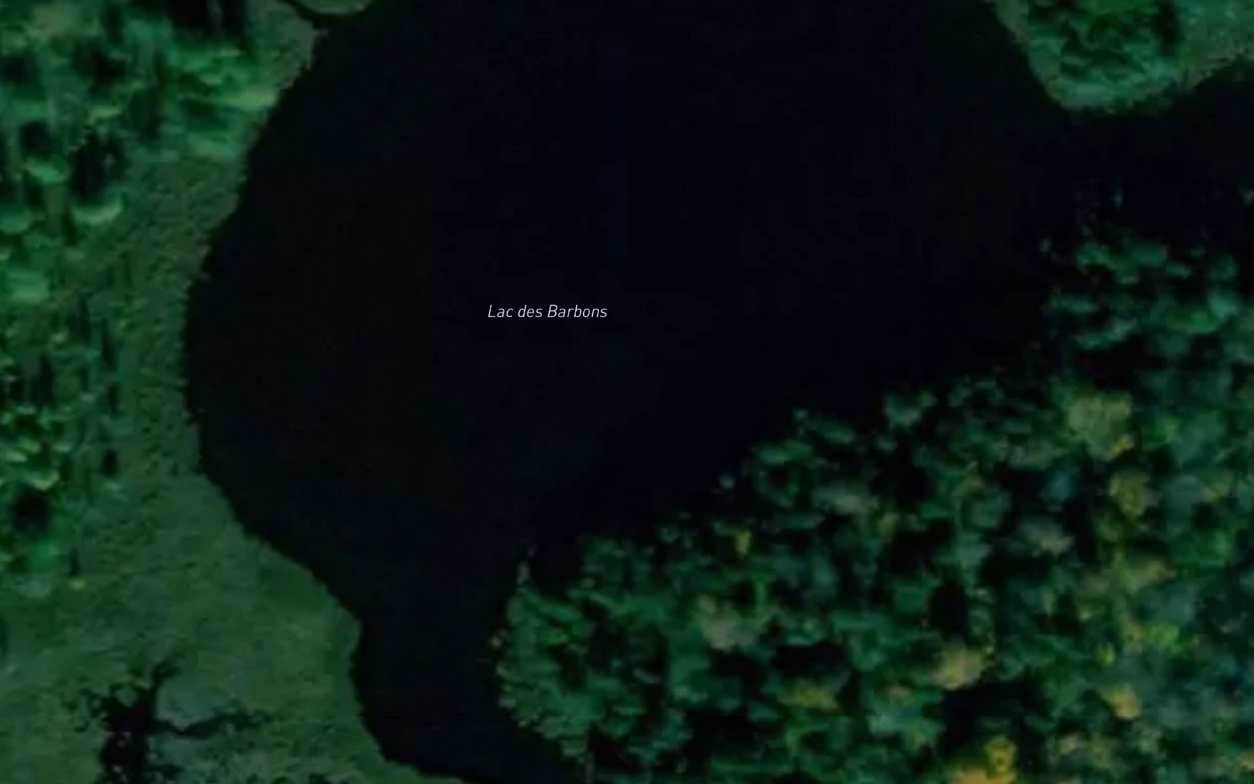 Satellite map of the Lac des Barbons