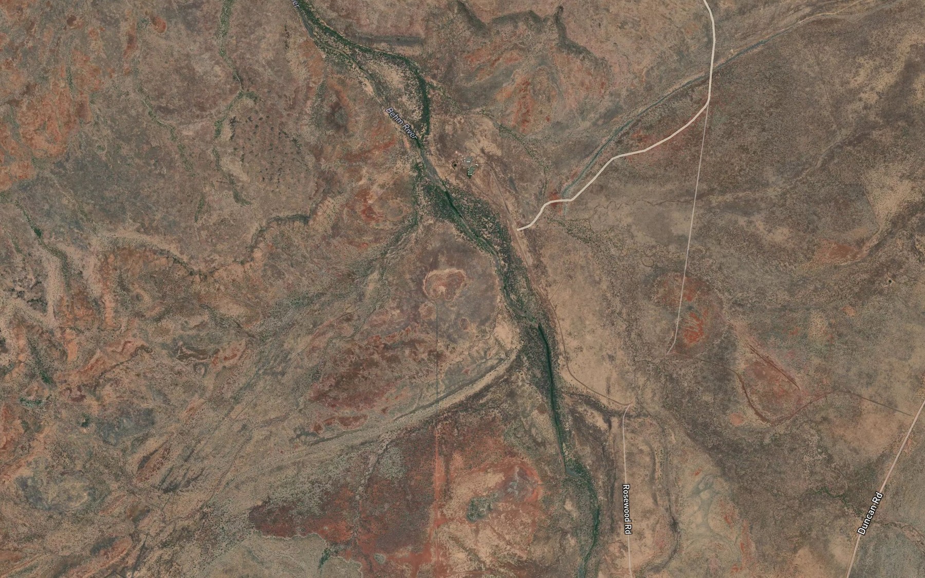 Satellite map of the Flying Fox Pool