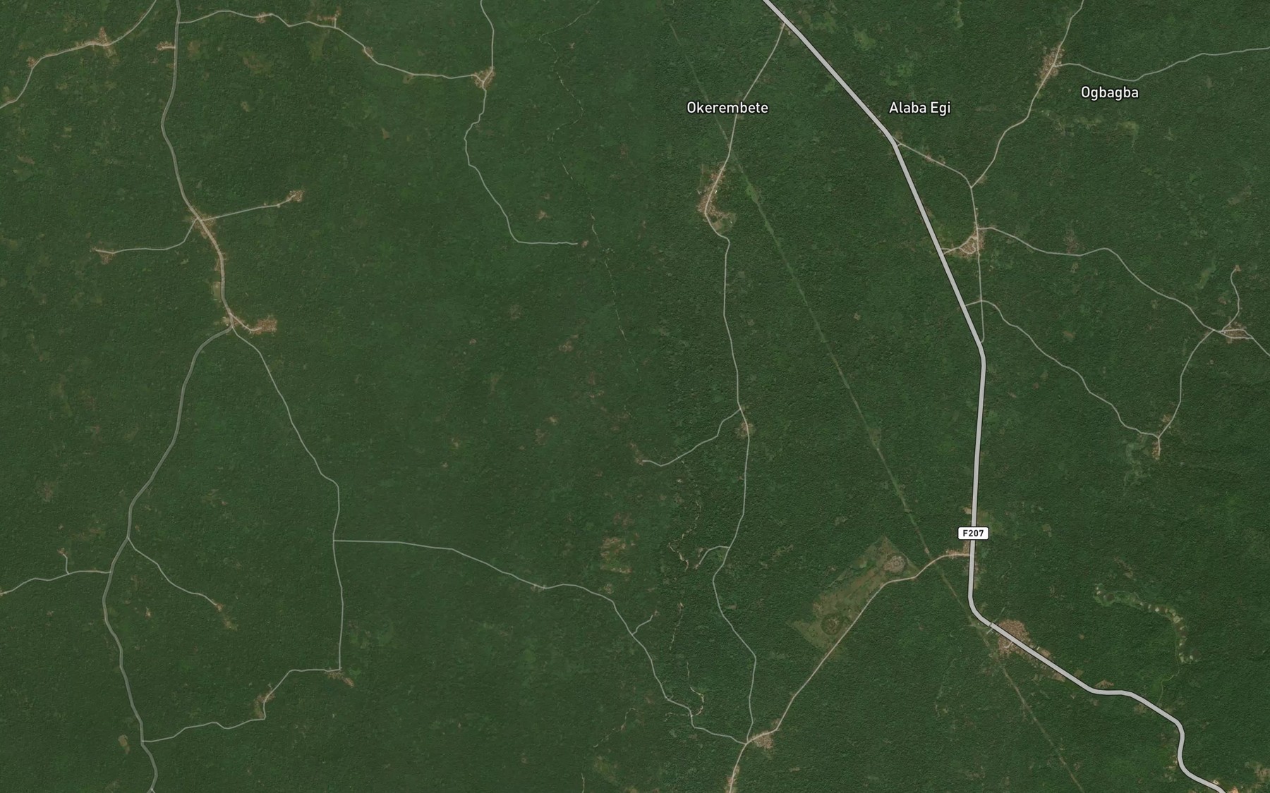 Satellite map of the River Osi
