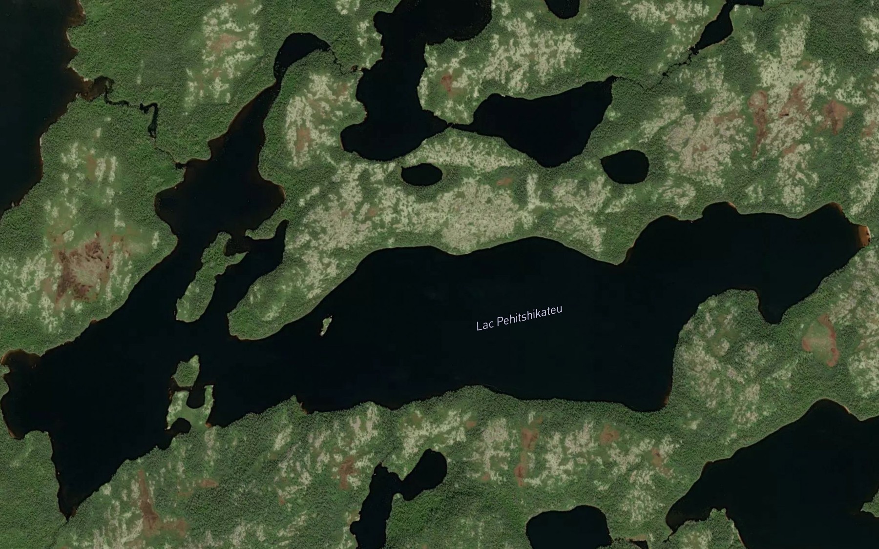 Satellite map of the Lac Pehitshikateu