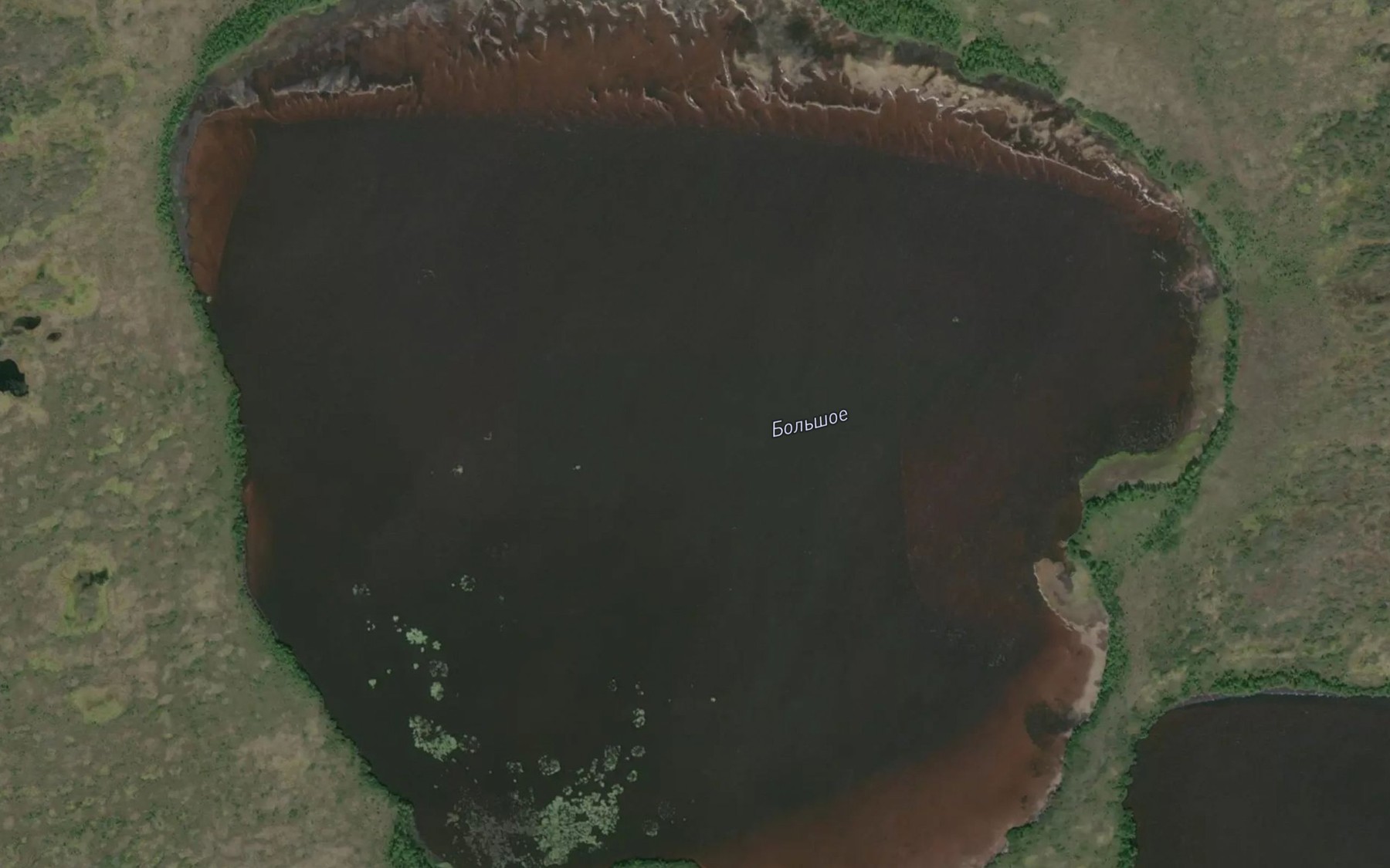 Satellite map of the Ozero Bol'shoye