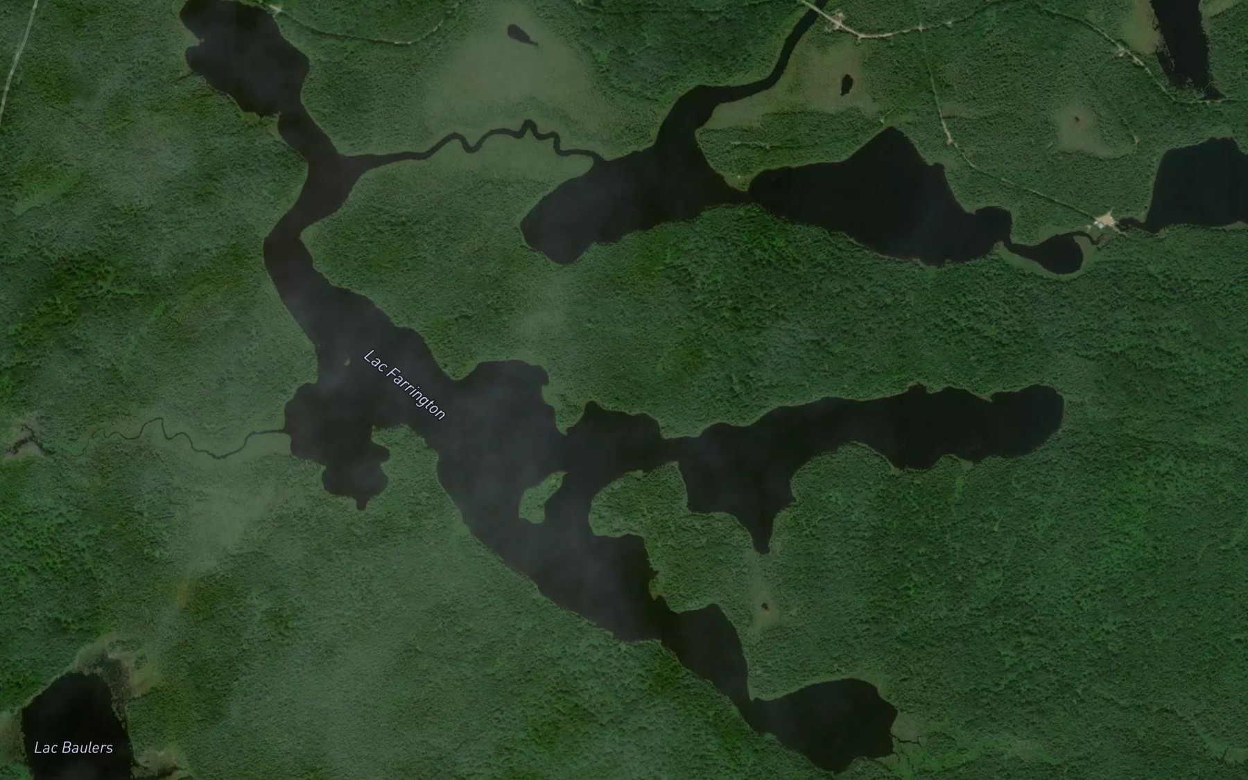 Satellite map of the Lac Farrington