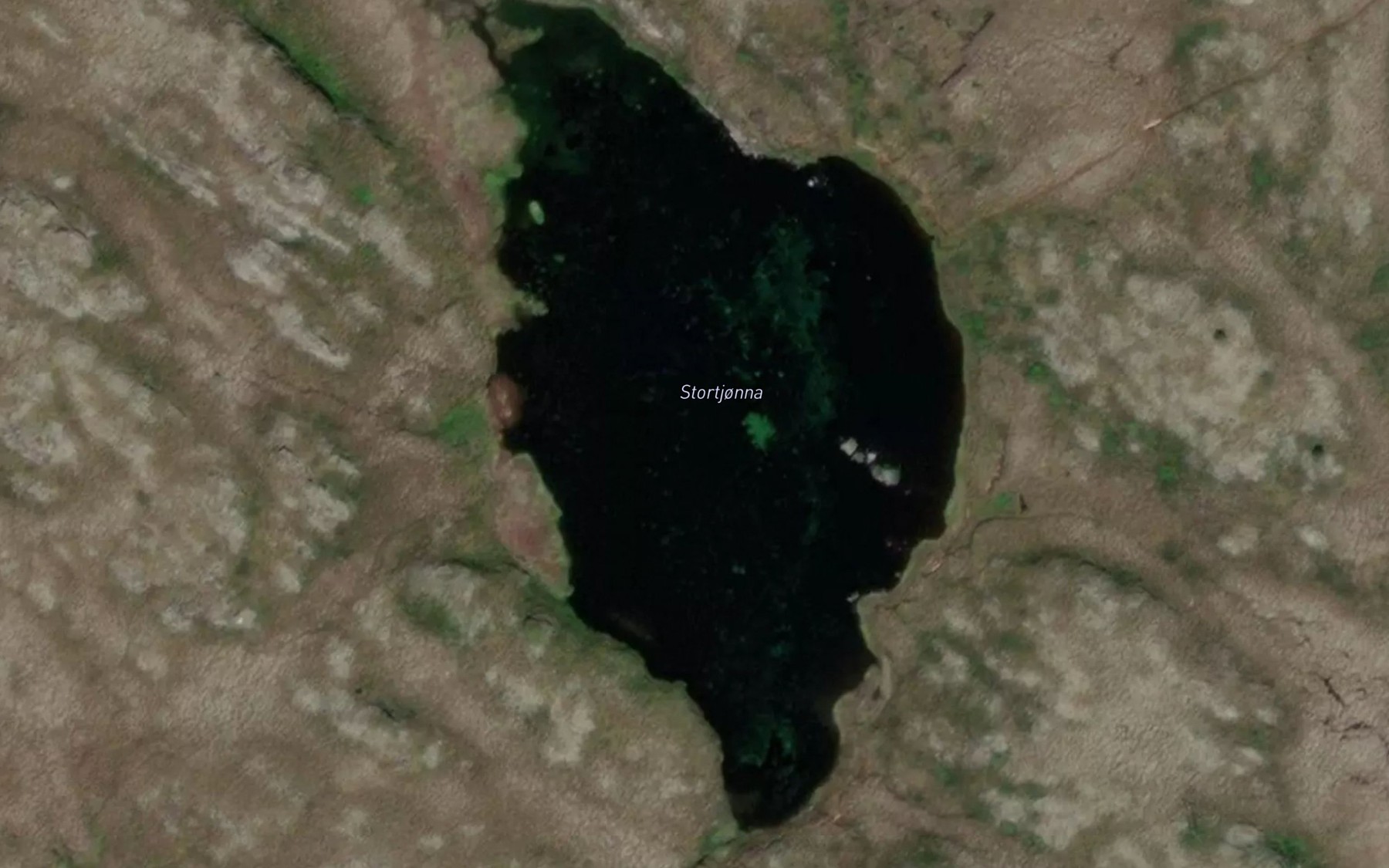 Satellite map of the Stortjorna
