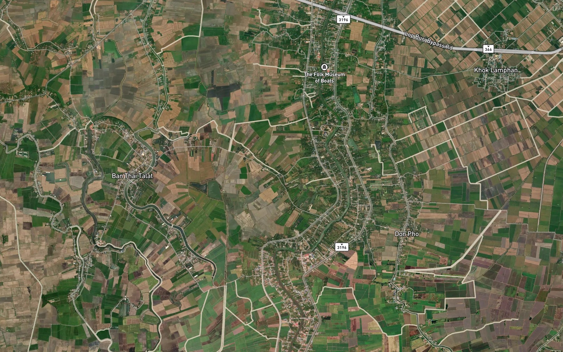 Satellite map of the Khlong Khwai