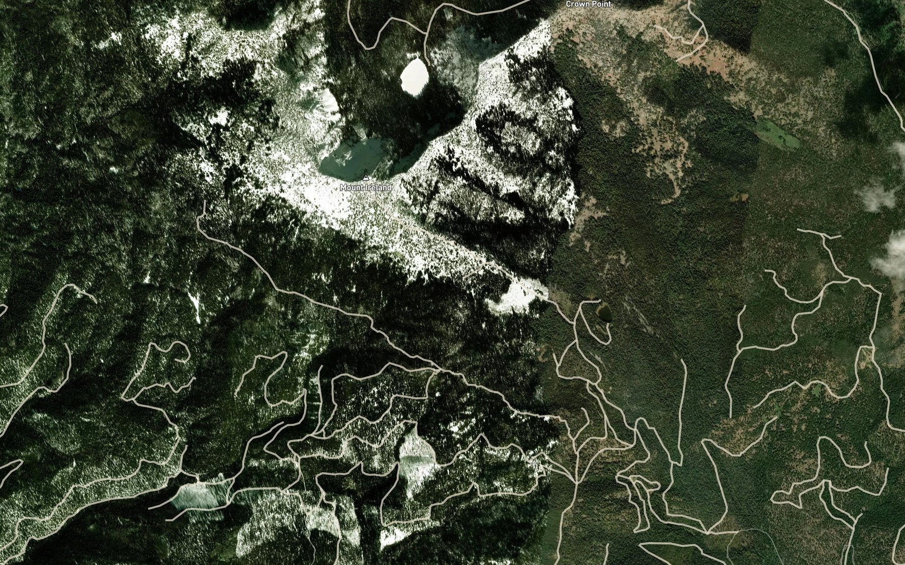 Satellite map of the Big Dipper Spring
