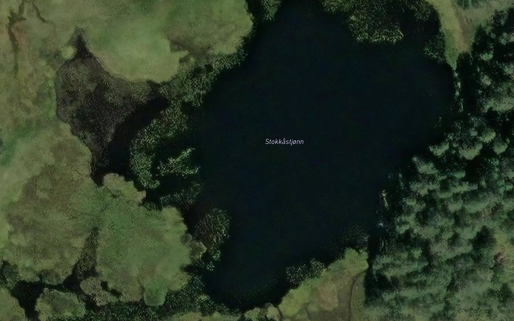 Satellite map of the Stokkastjonn