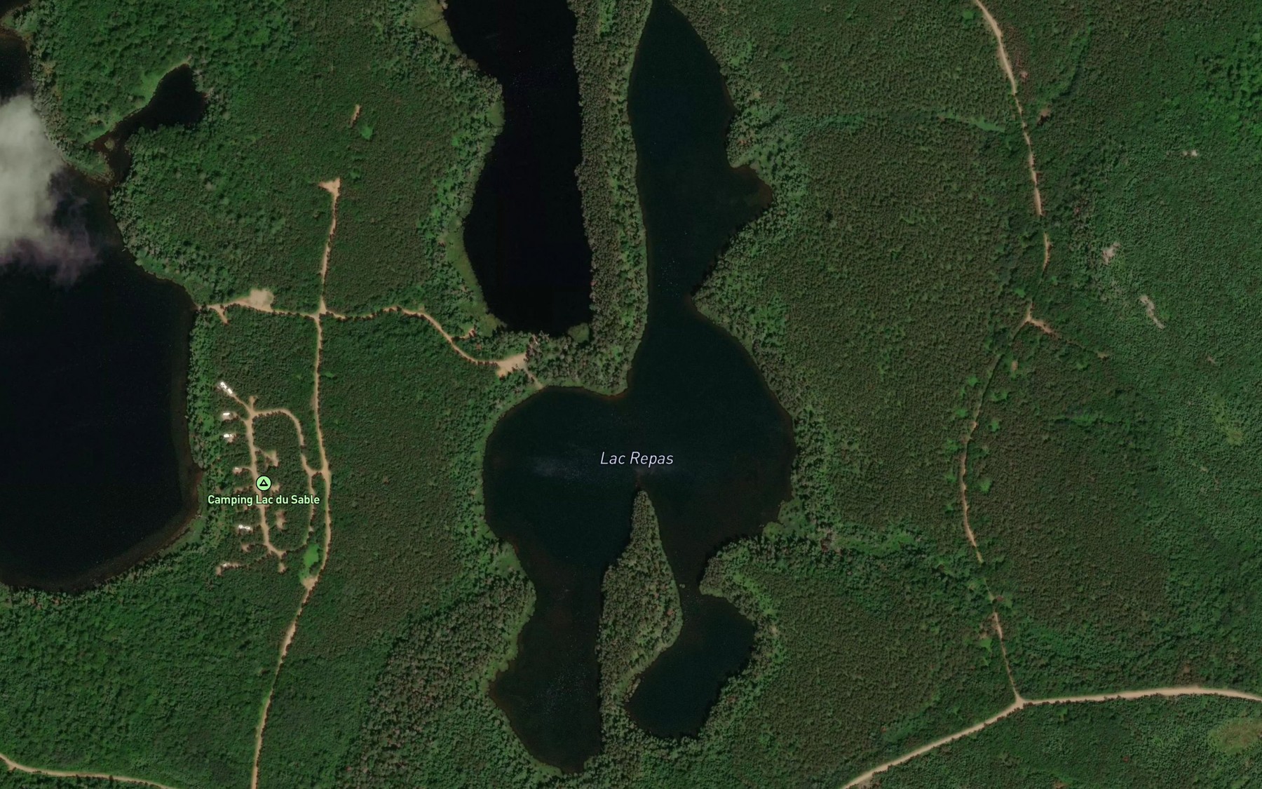 Satellite map of the Lac Repas