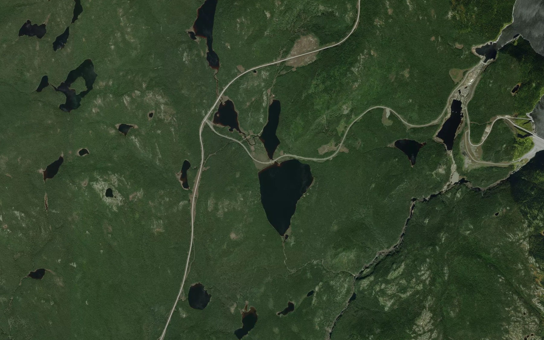 Satellite map of the Lac Medaillon