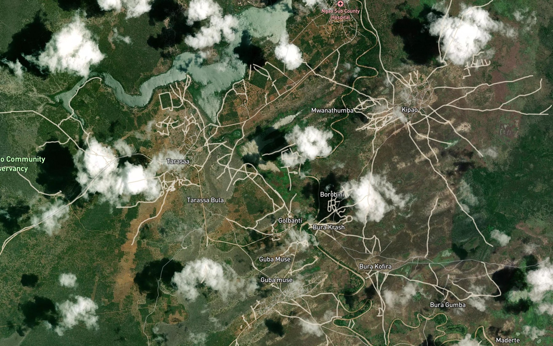 Satellite map of the Ziwala Kongolola