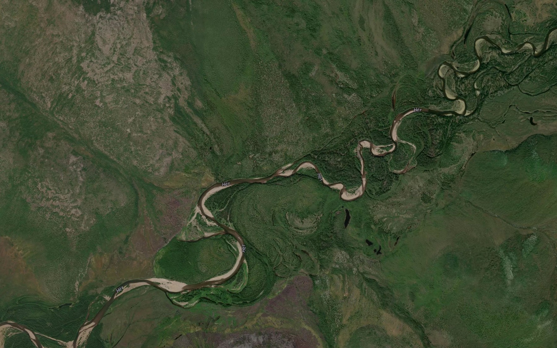 Satellite map of the Silyan