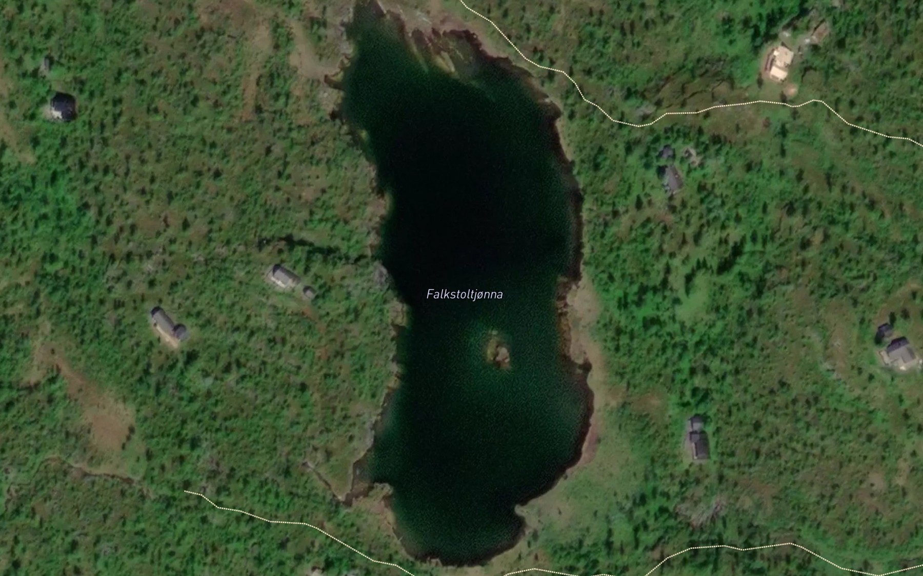 Satellite map of the Falkstoltjorna