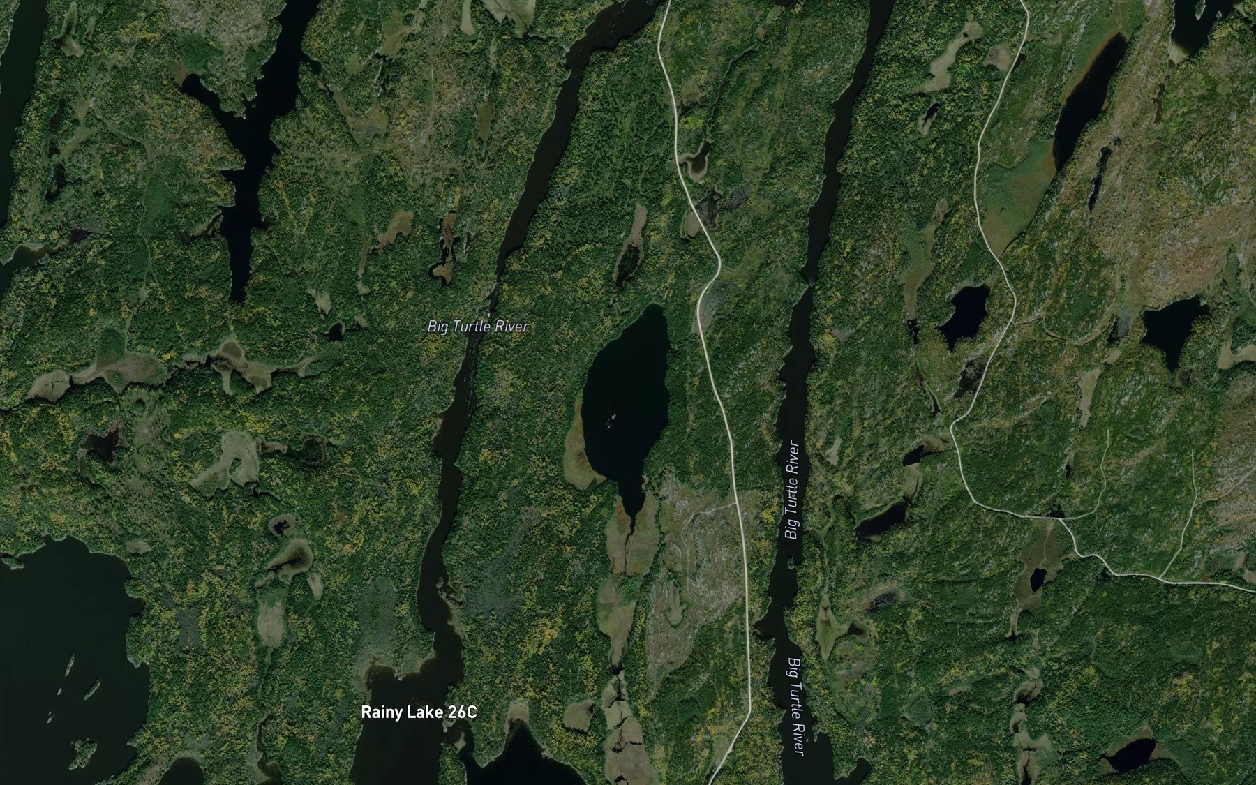Satellite map of the Mong Lake