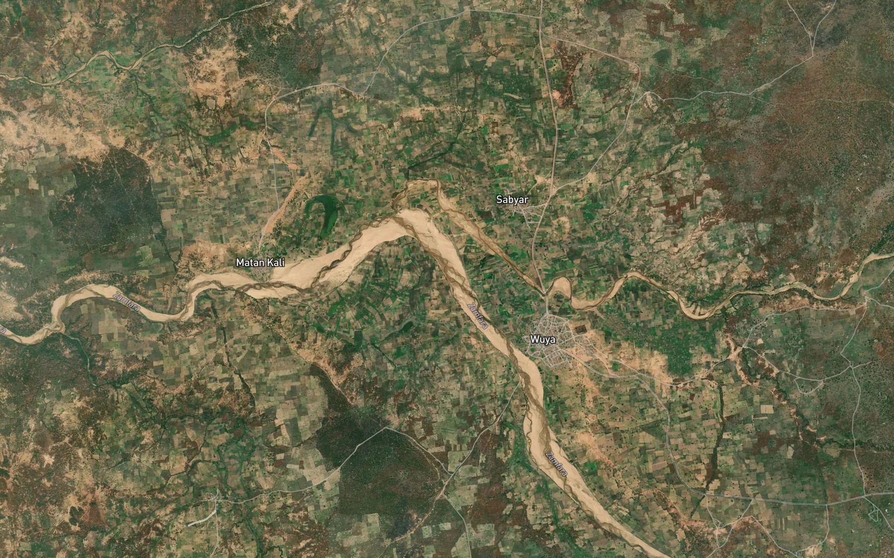 Satellite map of the Manya