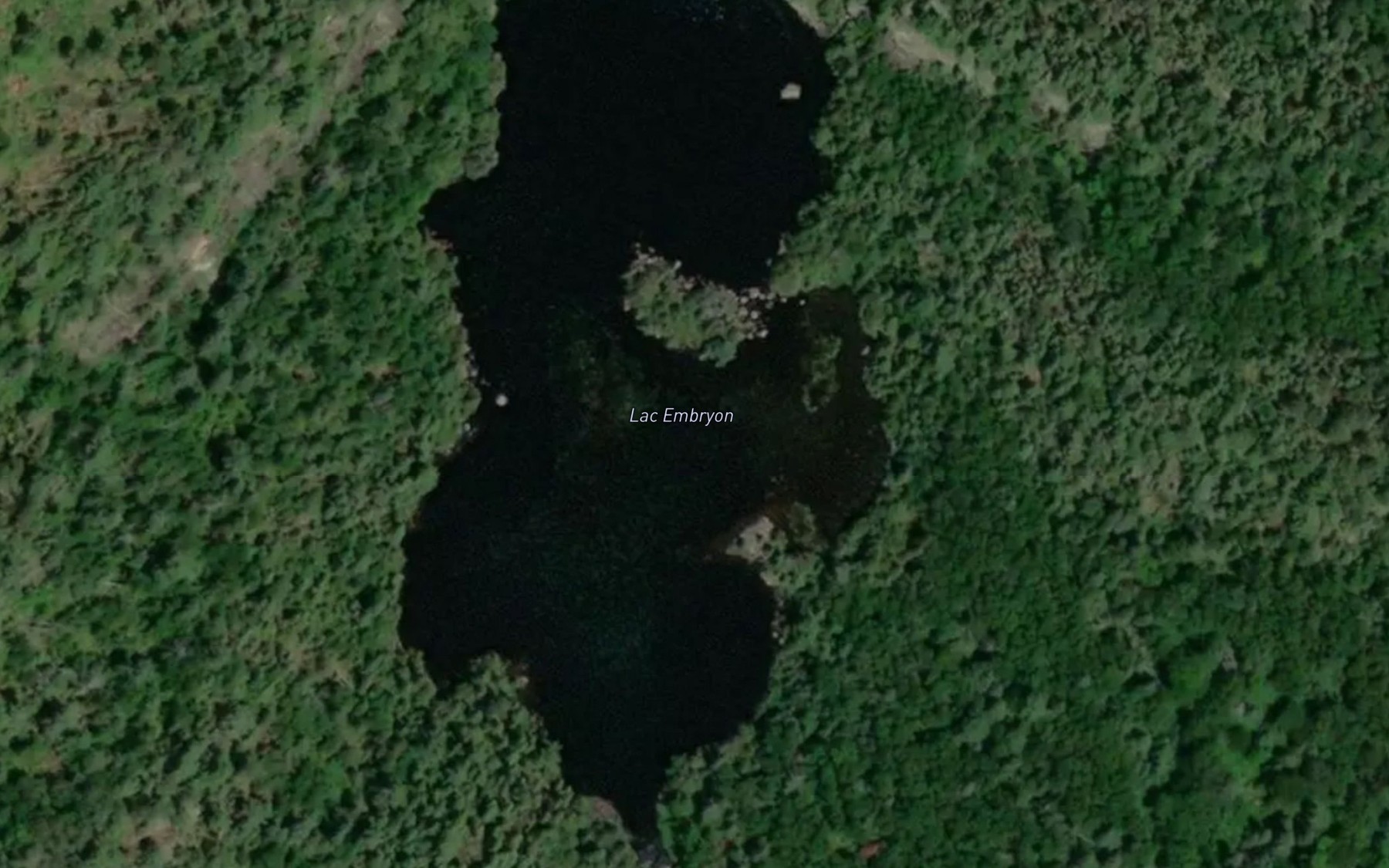 Satellite map of the Lac Embryon