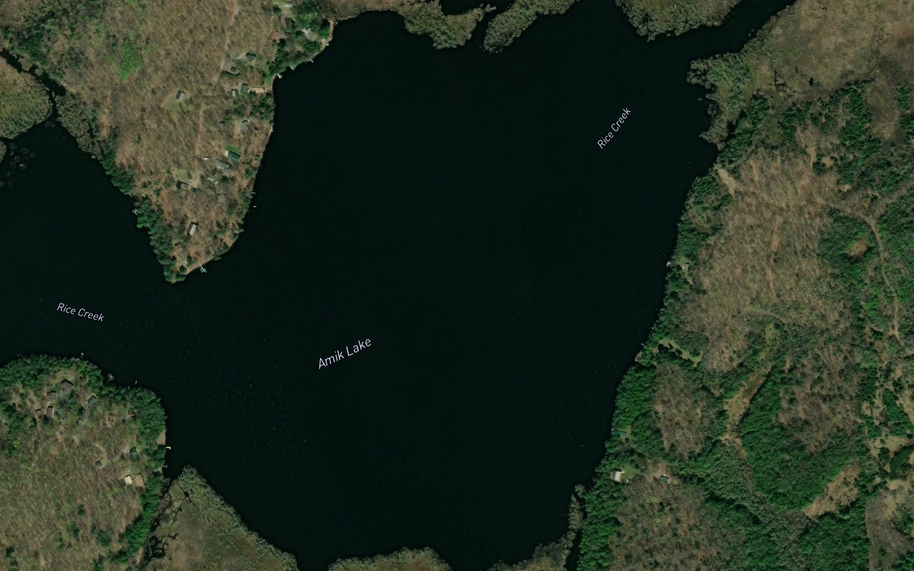 Satellite map of the Amik Lake