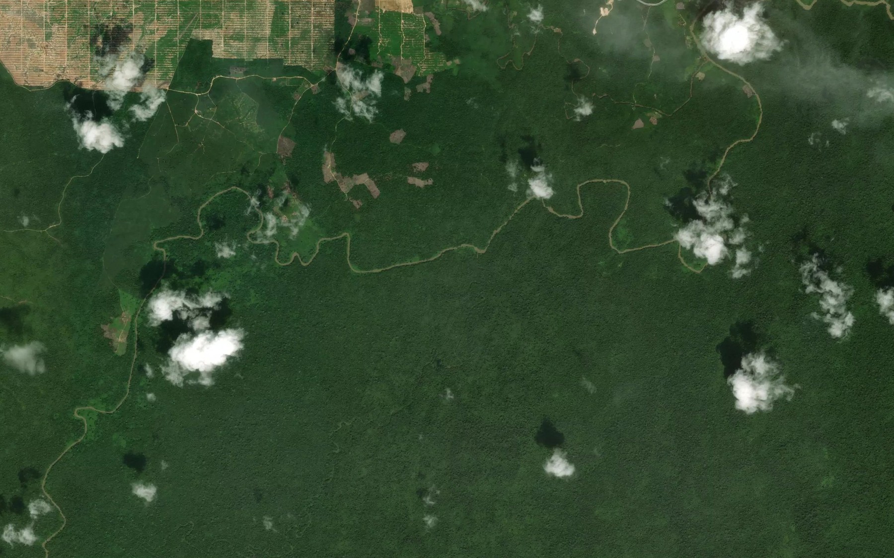 Satellite map of the Sungai Nyudan