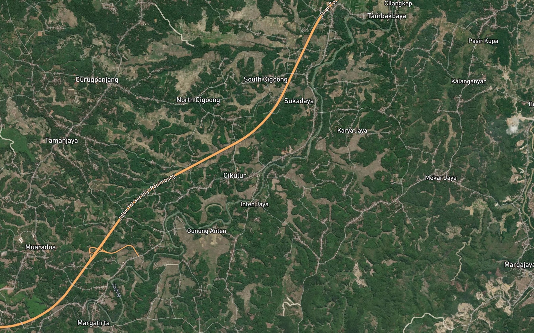 Satellite map of the Ci Naretel