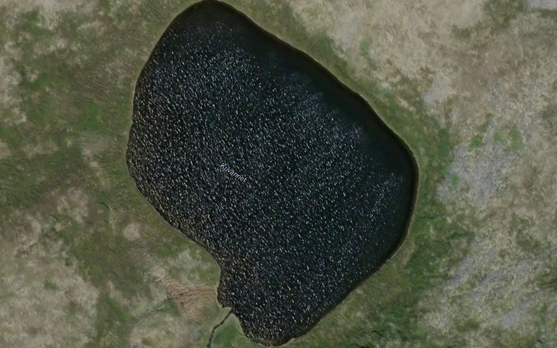 Satellite map of the Kuvatnet
