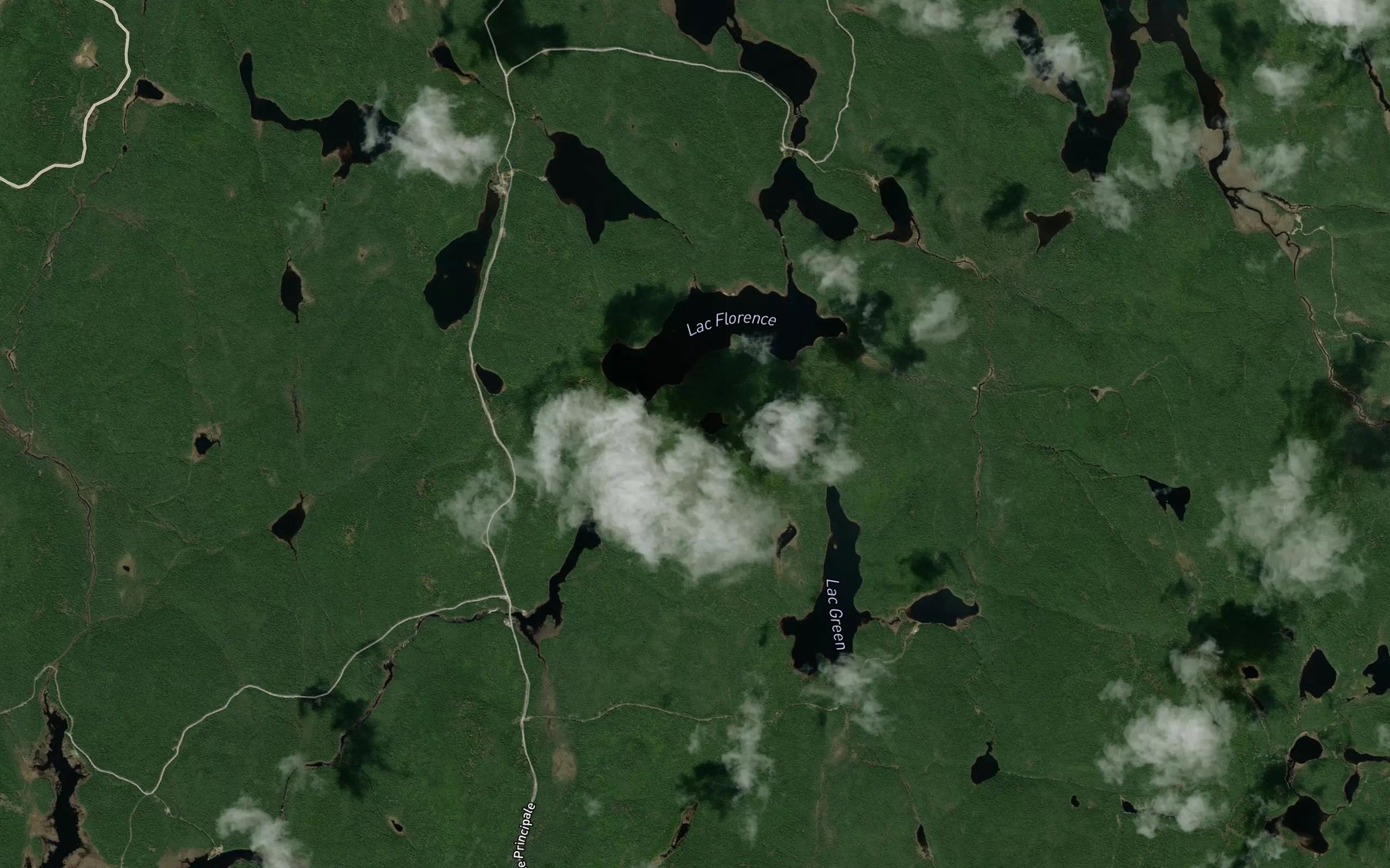 Satellite map of the Lac du Sciotte