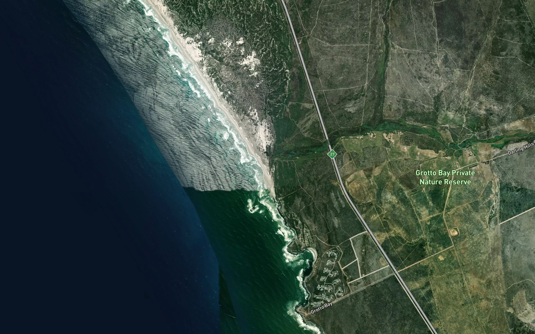 Satellite map of the Modderrivier
