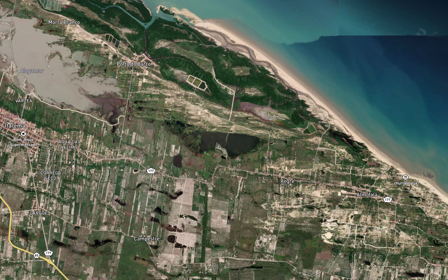 Satellite map of the Lagamar do Sargento
