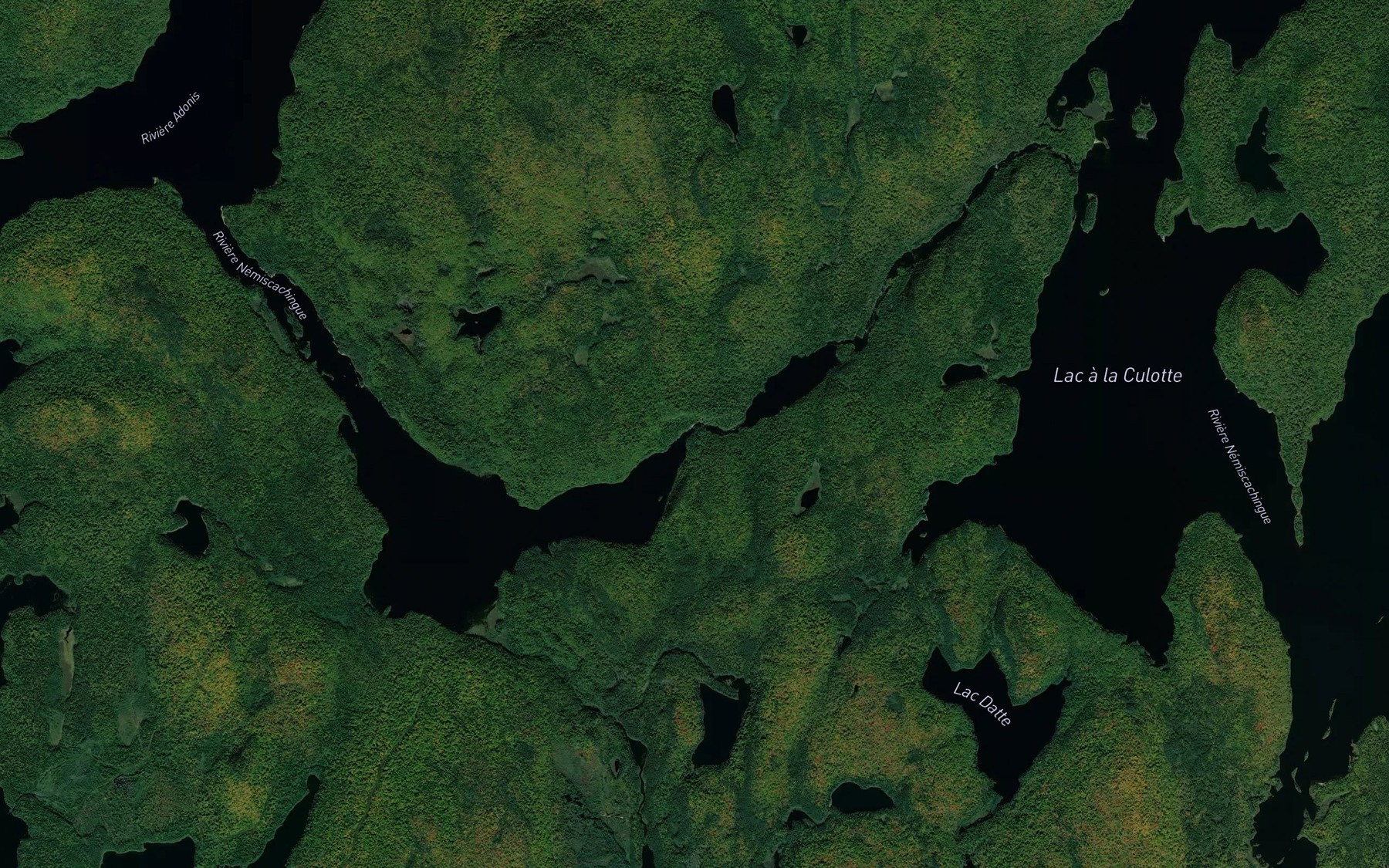 Satellite map of the Decharge Kaarakapecinikama