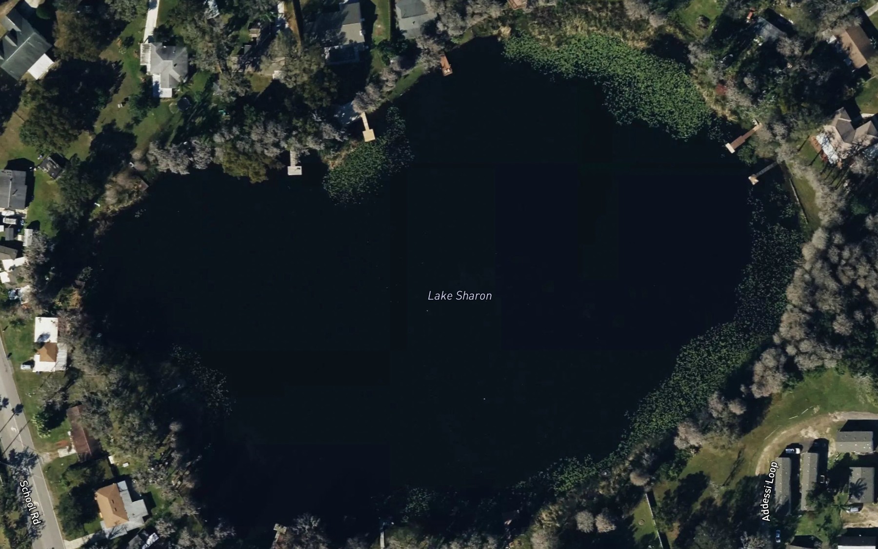 Satellite map of the Lake Sharon