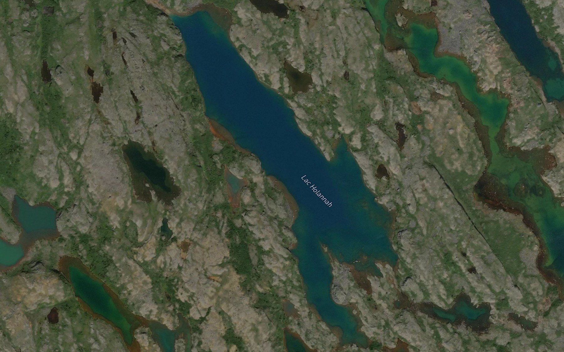 Satellite map of the Lac Holannah