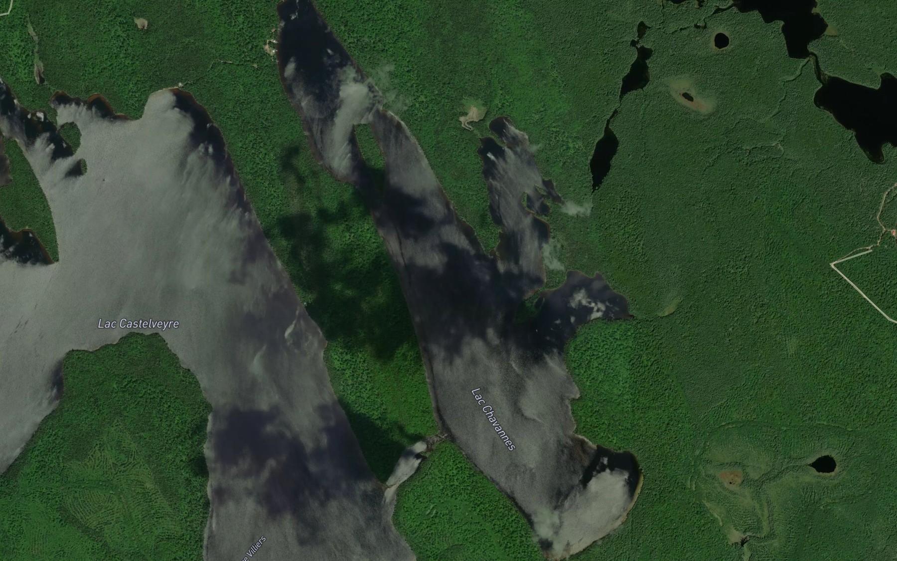 Satellite map of the Lac Chavannes