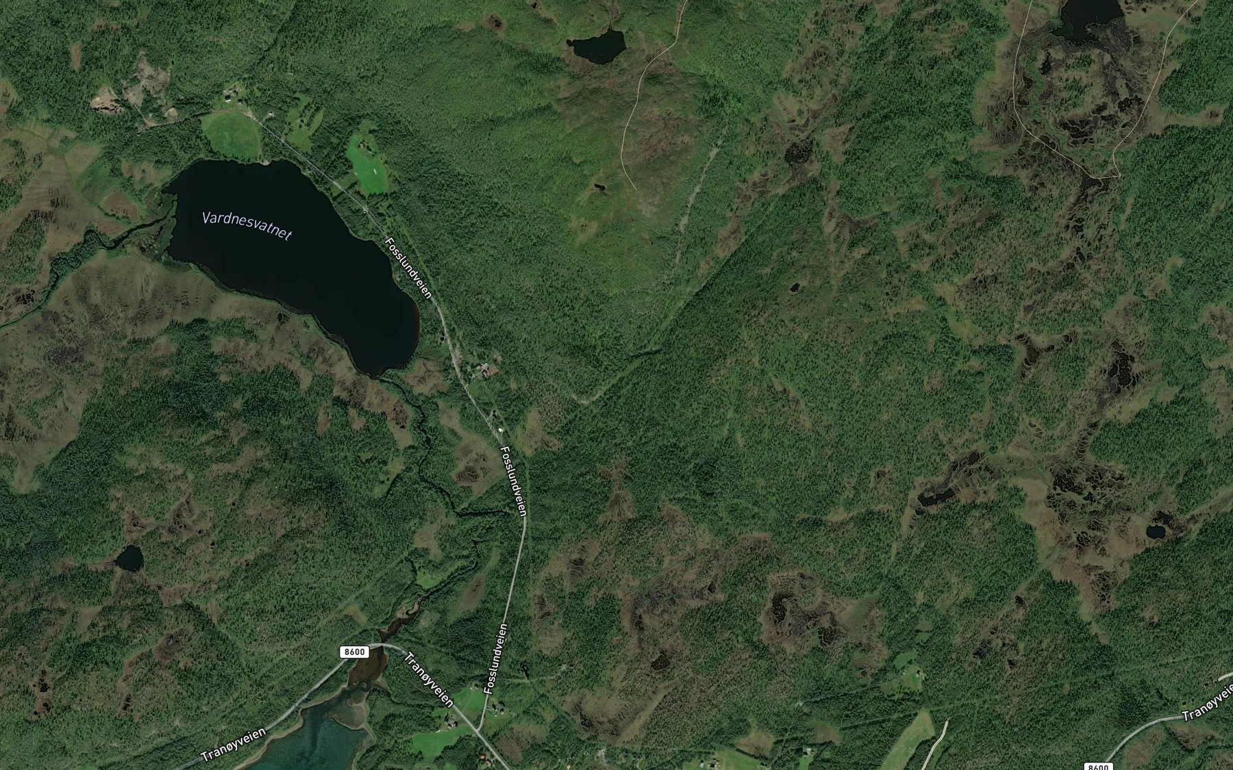 Satellite map of the Ovre Likskarelv