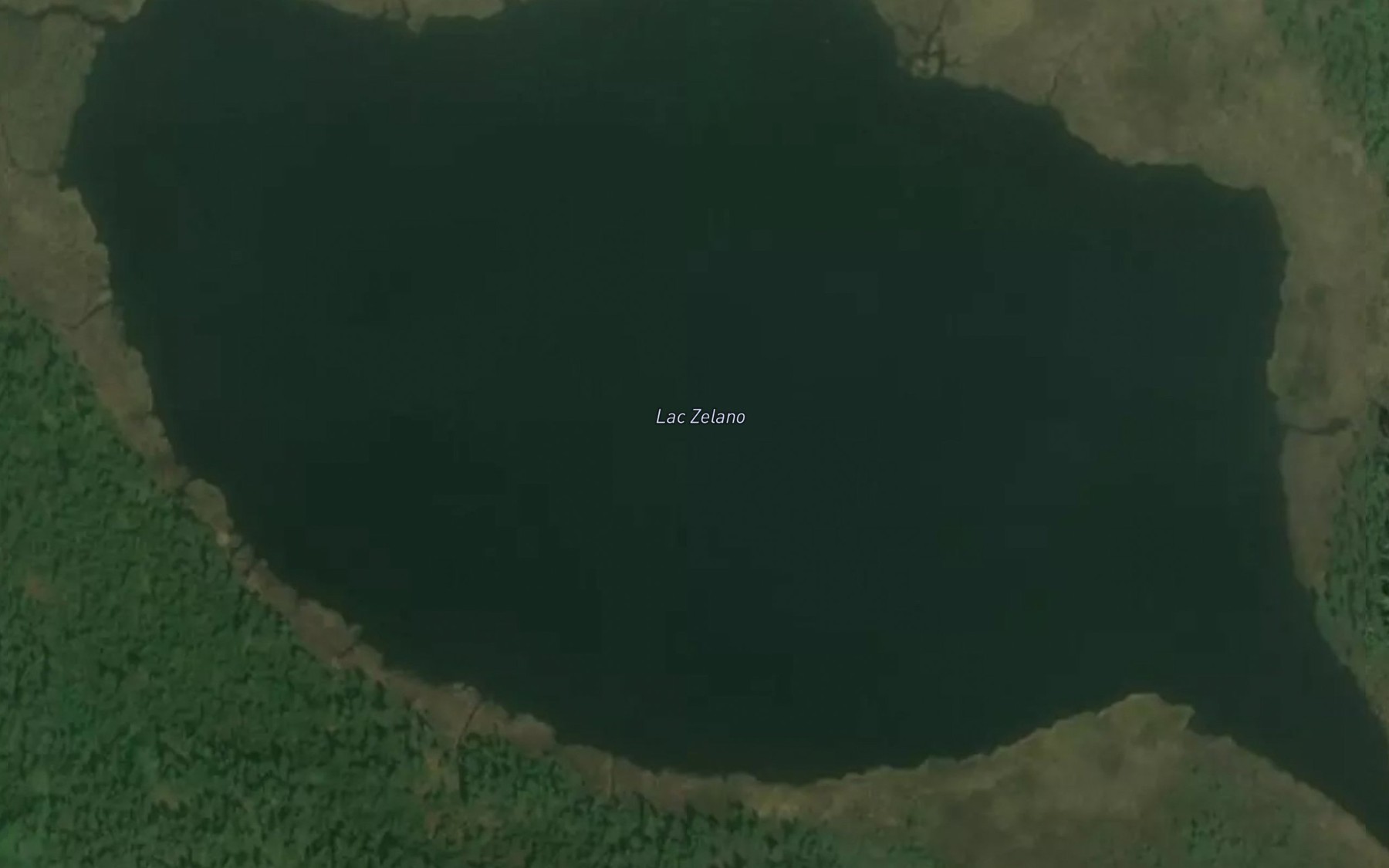 Satellite map of the Lac Zelano