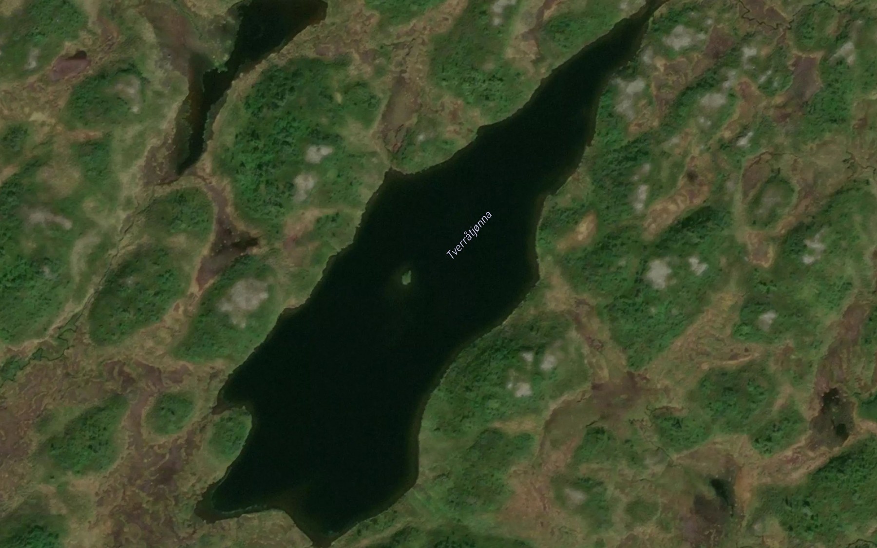 Satellite map of the Tverratjorna